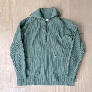 Madewell quarter zip knit sweater